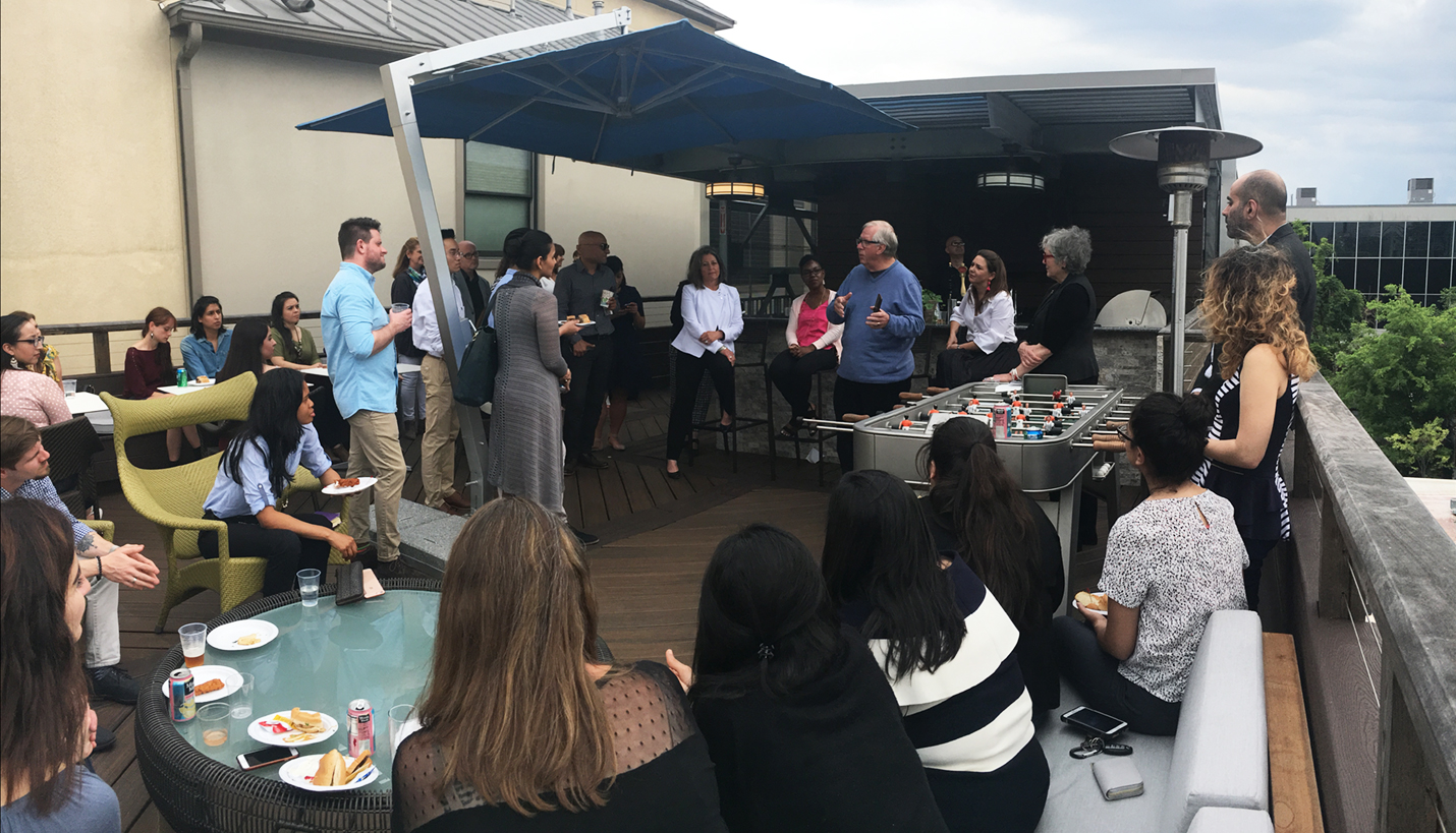 Students and recent graduates joined a discussion about the intangibles of interviewing at design firms during the 2018 AIA Houston By Design (HxD) Week. - 