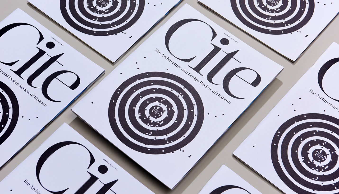The 100th issue of Cite Magazine, published by Rice Design Alliance, was guest edited by Page Principal Herman Dyal and designed by Page Designer Julie Pizzo. - © Nick Simonite