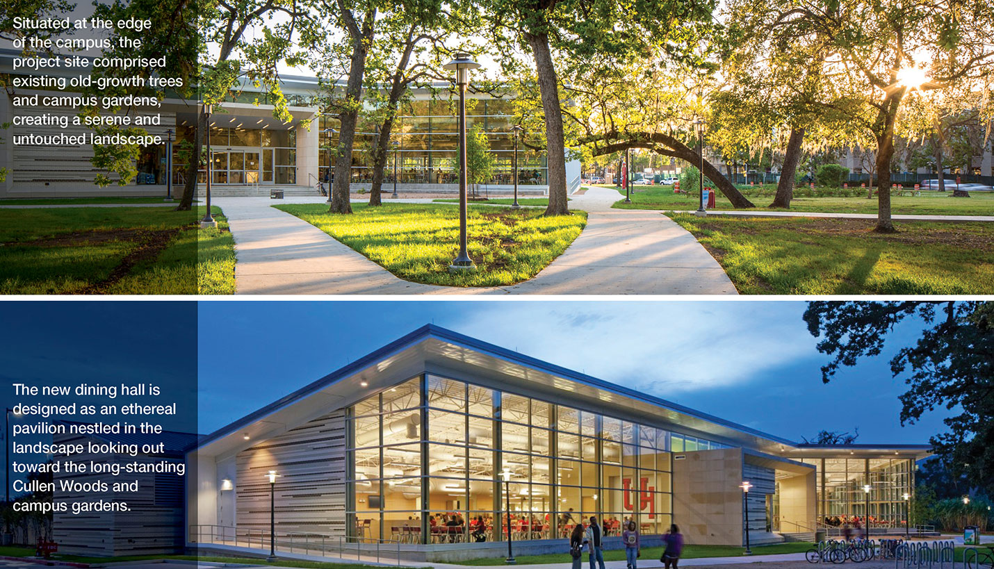 Cougar Woods Dining Hall - Slyworks Photography (top); Frank Ooms (bottom)