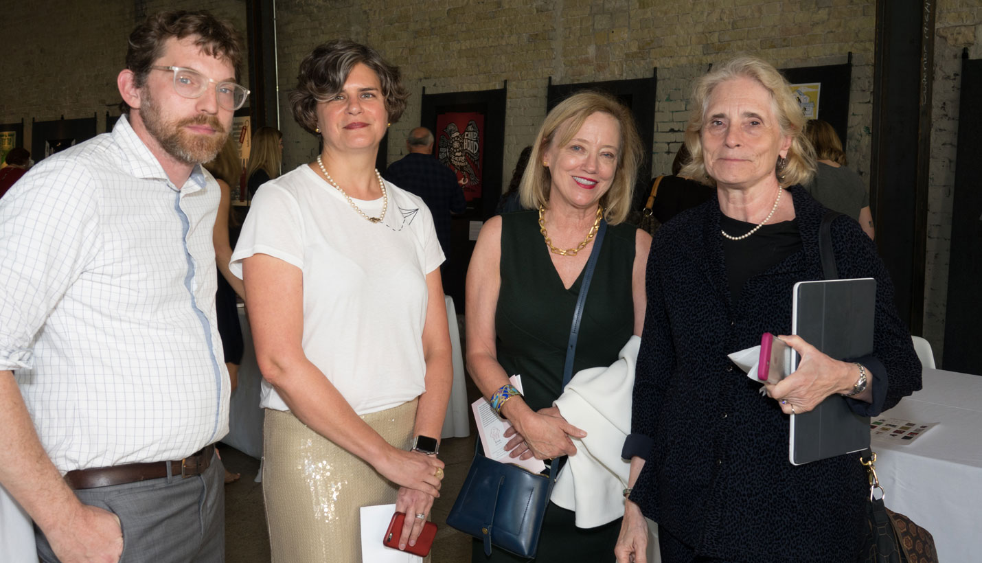 Page Principal Carla Fraser is pictured second from right. Carla helped organize and judge the exhibition. - Photo courtesy I Heart Justice