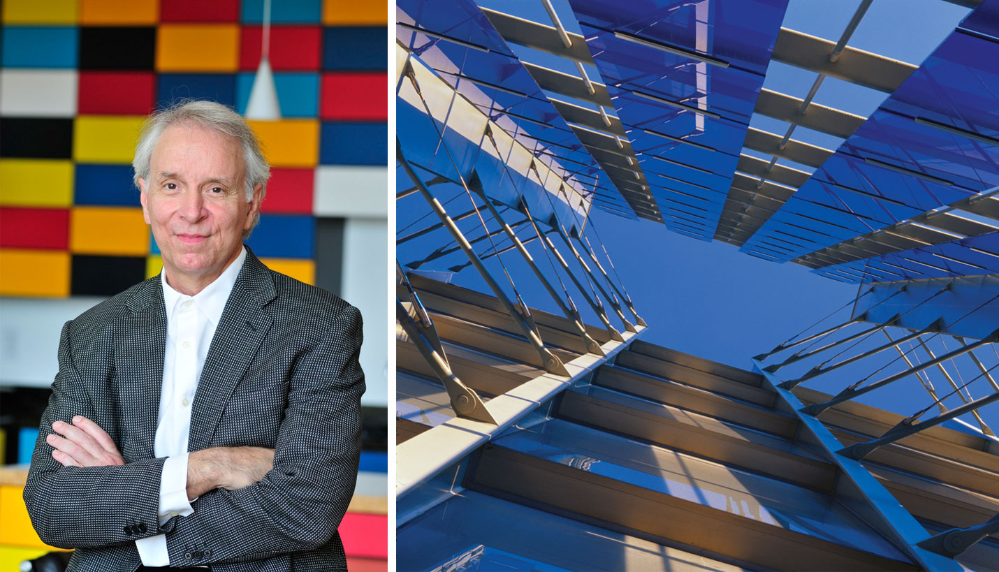 Left : Page Senior Principal Larry Speck; Right: Austin Convention Center - Right: © Tim Griffith