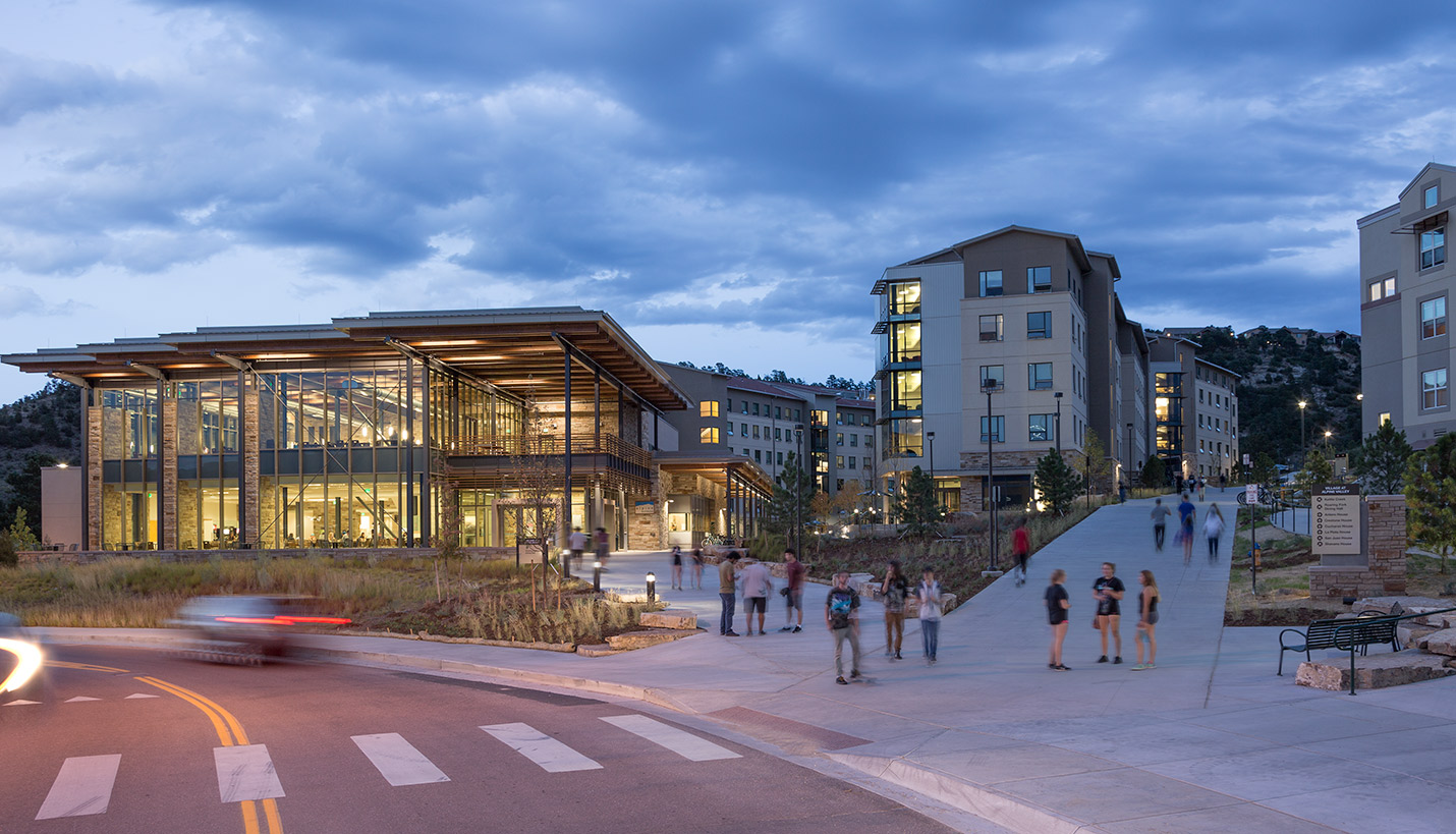 University of Colorado Colorado Springs Village at Alpine Valley and Roaring Fork Dining Facility - @ Frank Ooms Photography