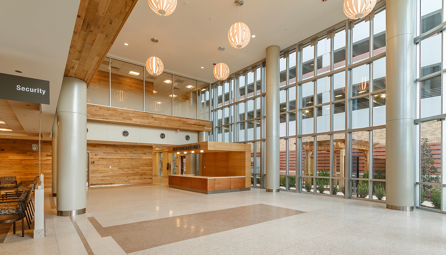 Birmingham VA Lobby - © Jason Christensen, courtesy of B.L. Harbert International, LLC