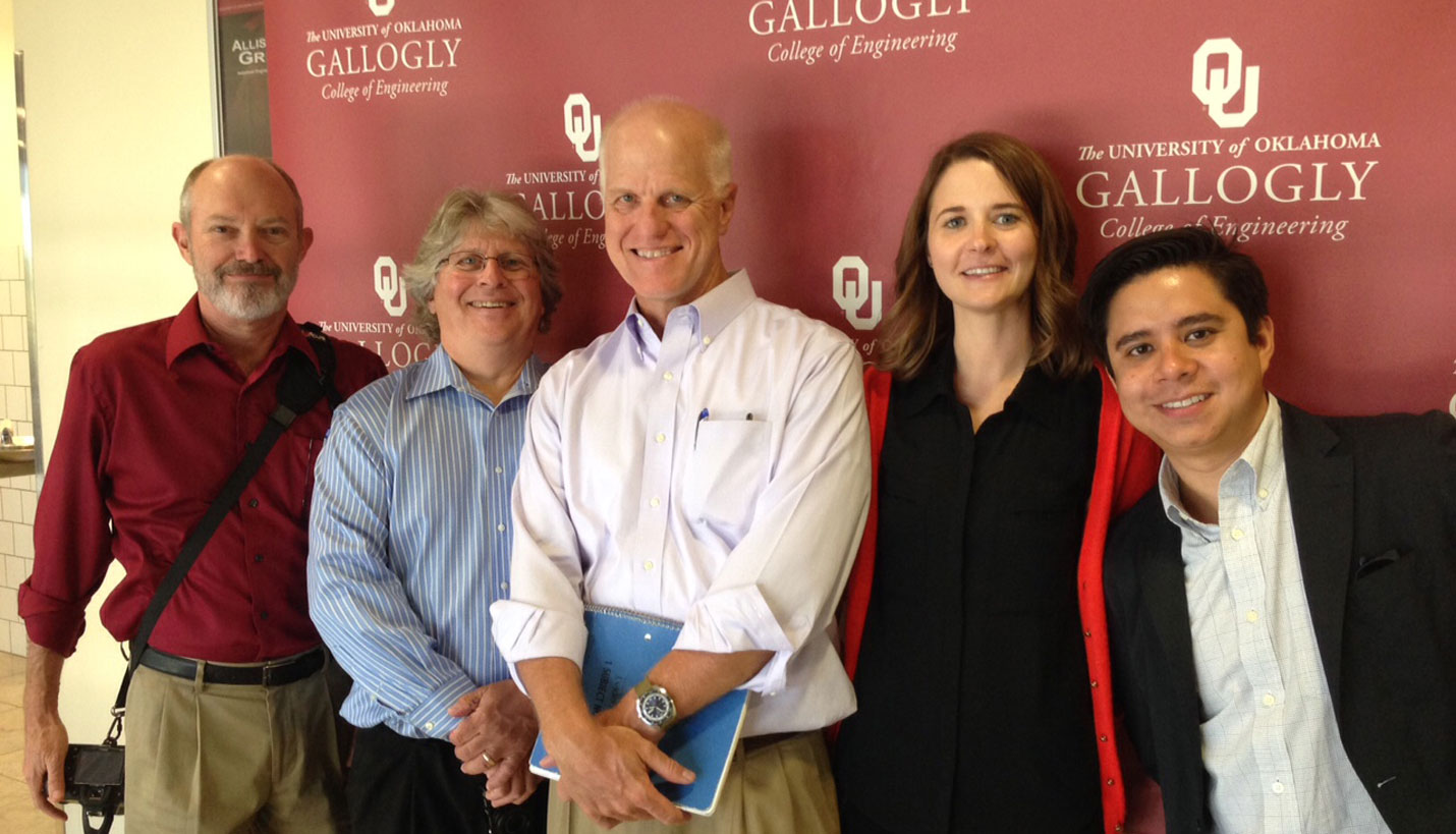 (L to R) Page project team: Dee Maxey, Tim Barry. David McCullough, Claire Purmort, and Ricardo Munoz - 