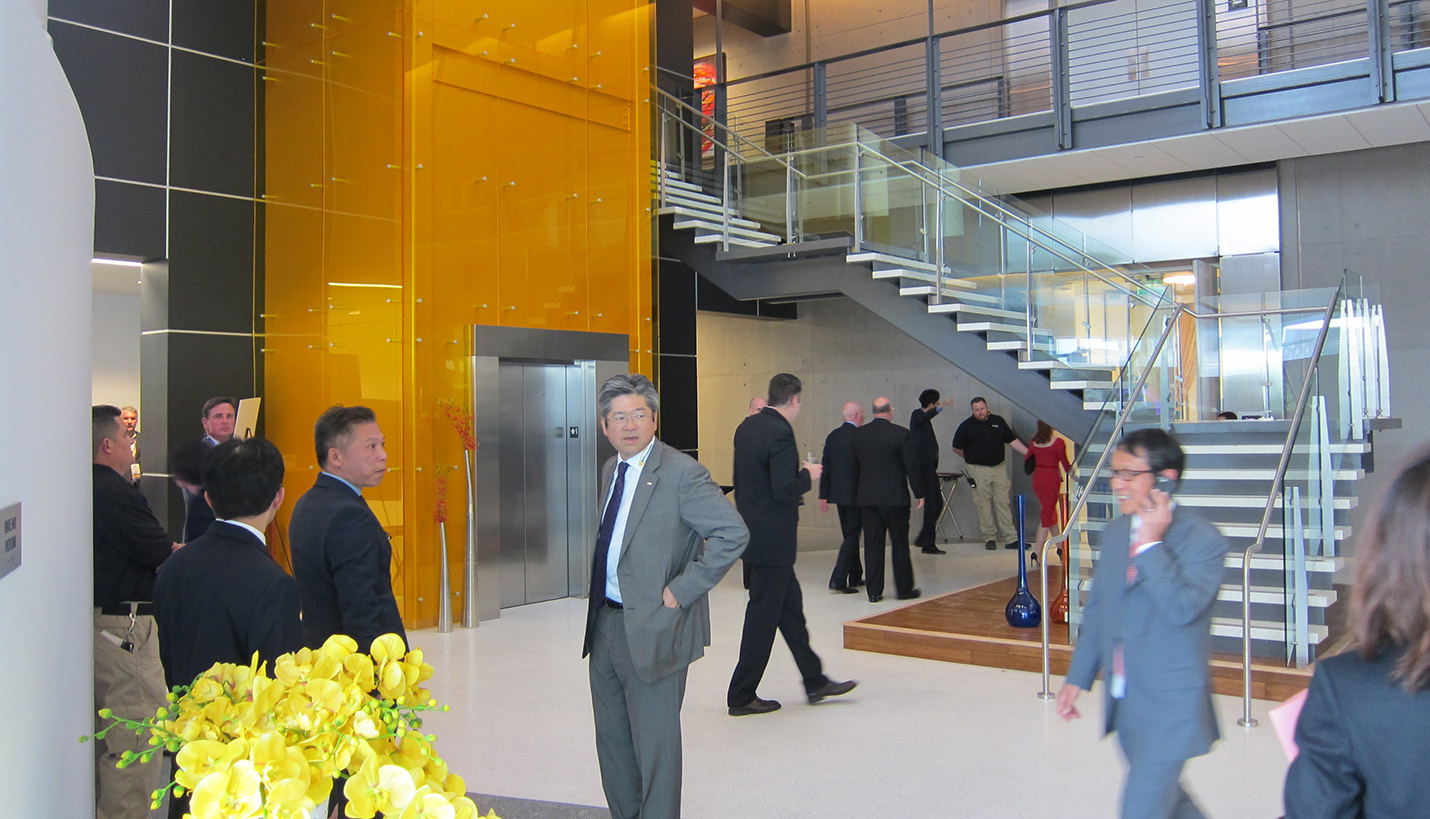 Guests gather in one of the RagingWire lobbies. - Page