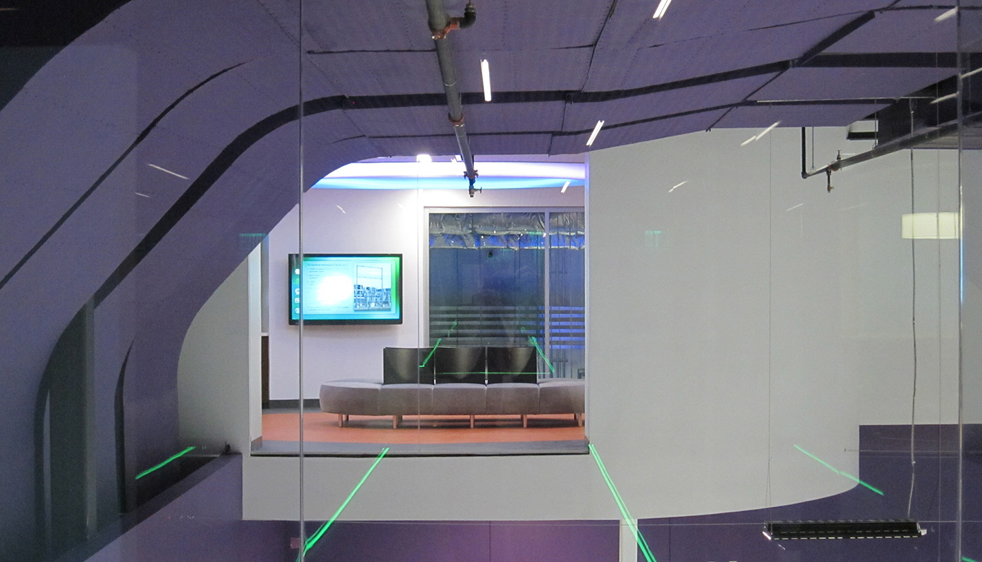 View into a conference room at the newly opened RagingWire data center. - Page