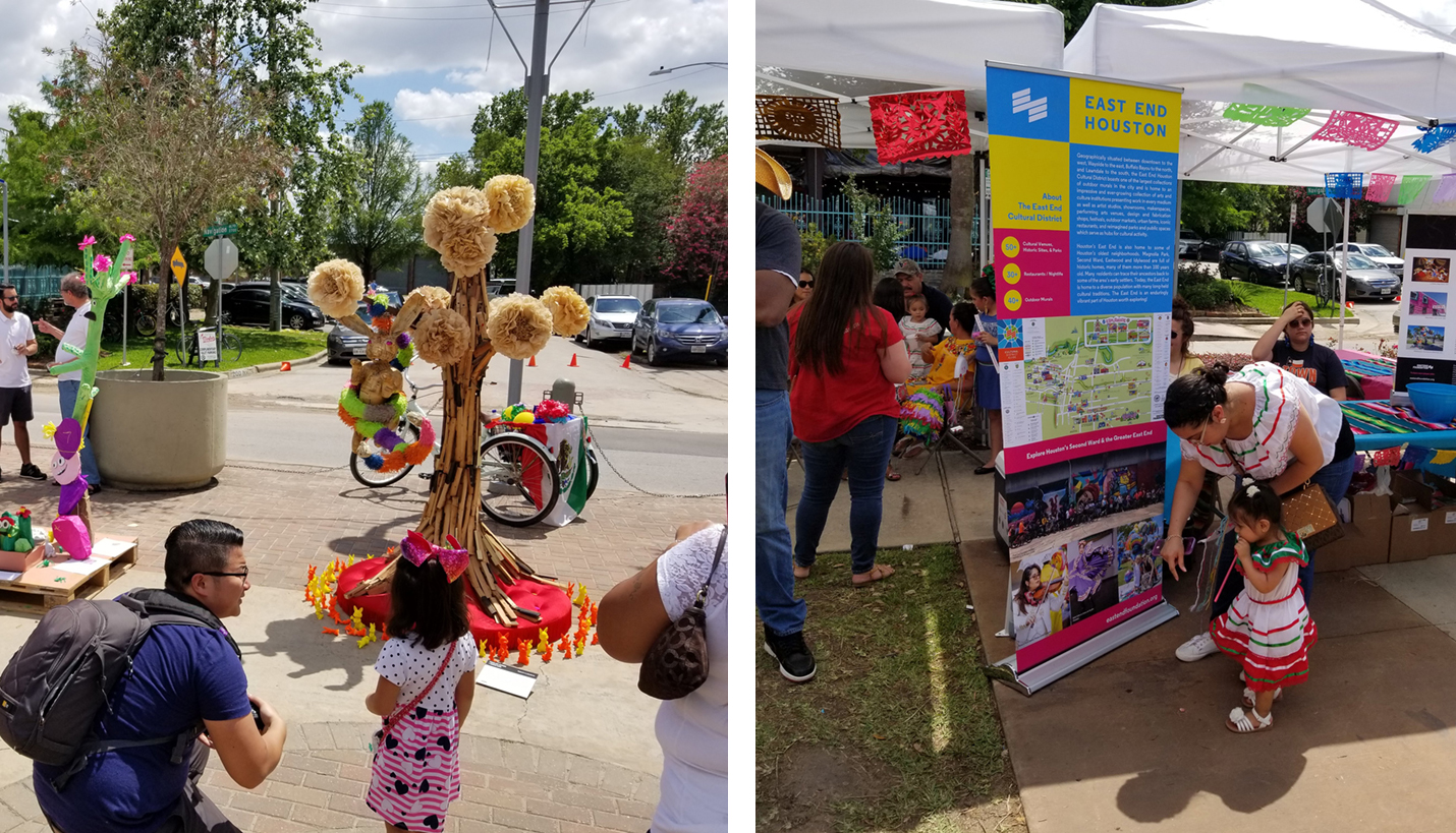 Children learn about the history and culture of the East End at PiñataFest. - Page