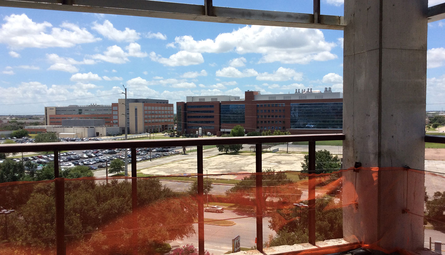 View of the Texas Medical Center from the new IFS structure. - 