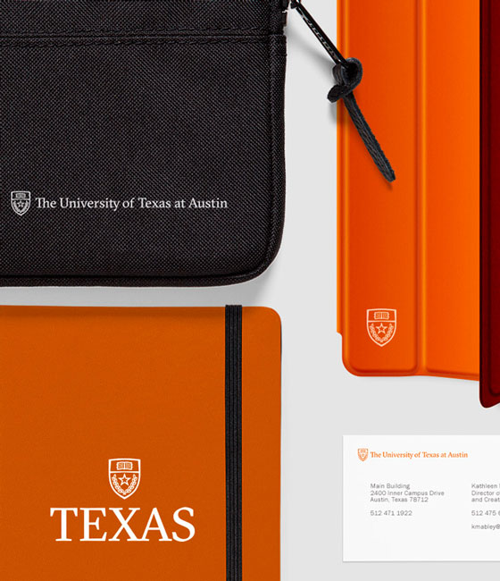 Dyal Branding & Graphics, A Page Company, designed an extraction of the seal of the University of Te