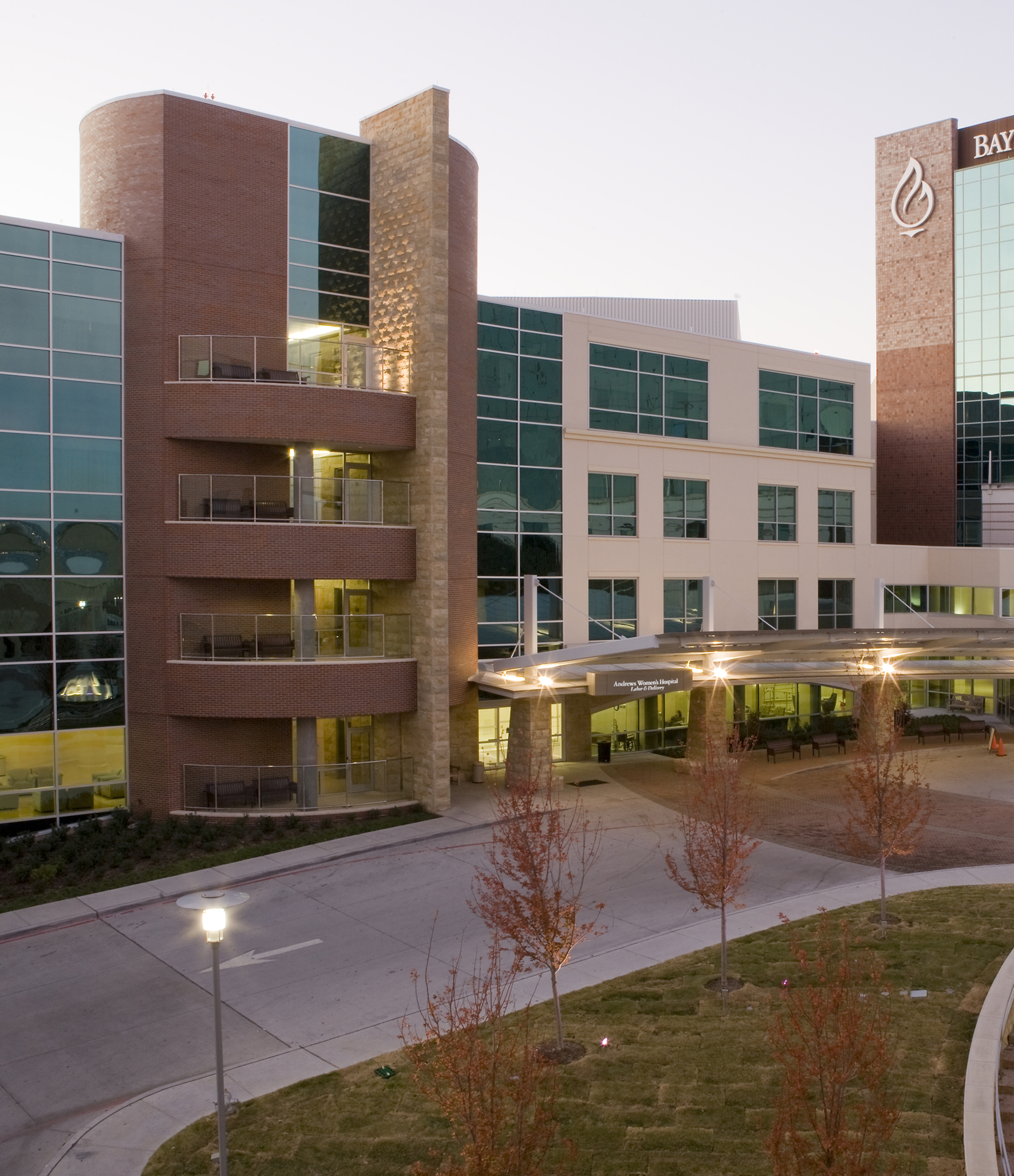 Andrews Women’s Hospital at Baylor All Saints Medical Center as designed by Page