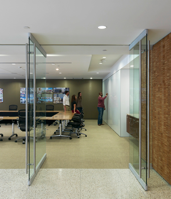 Page repurposed a historical bank building for its own workspace in Dallas.